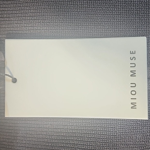 Miou Muse Ruched Bodice Knit Halter Tie Body Con Strapless Dress Small NWT - Picture 4 of 9